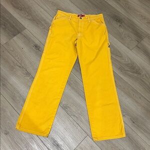 Dickies Golden Yellow (not neon) Utility Carpenter Pants. Size 7 / 28